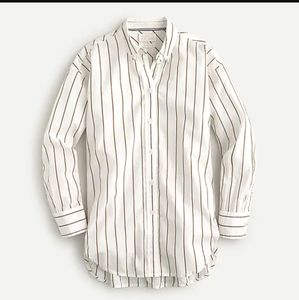 J. Crew relaxed striped shirt. NWT